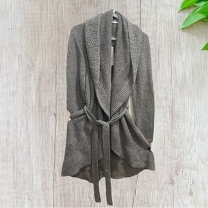 Dalia waterfall knitted cardigan Grey, business casual!